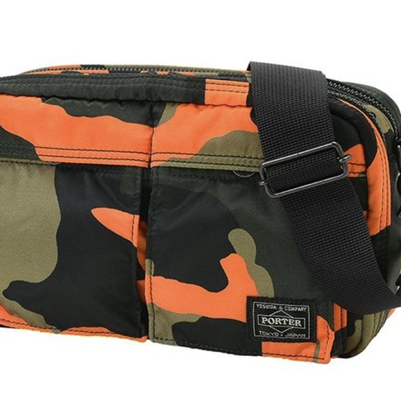 Porter Yoshida Shoulder Bag Camouflage Orange (Brand New) - Picture 6 of 16